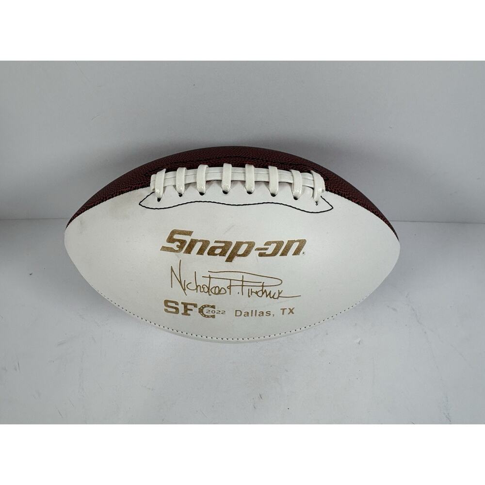 Snap-on SFC 2022 Dallas TX Commemorative Football Gold Nicholas Pinchuk Signed
